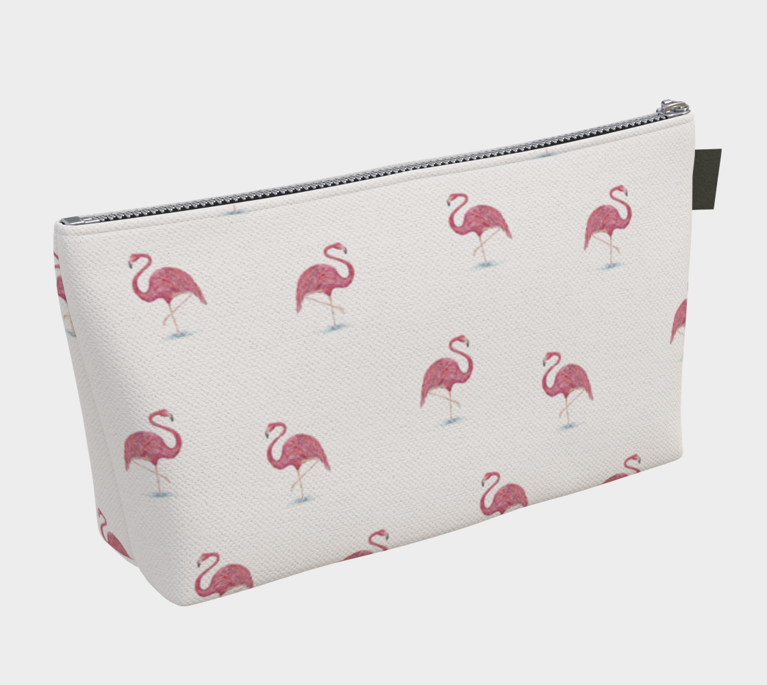 Flamingo makeup bag