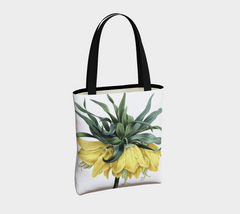 Vintage Botanical Crown Imperial Lily Tote