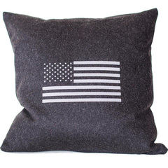 Flag Merino Wool Throw Pillow.