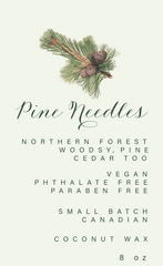Pine Needles Luxury Candle