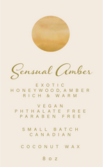 Sensual Amber Luxury Candle