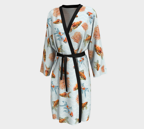 GOLDFISH WATERCOLOUR Kimono