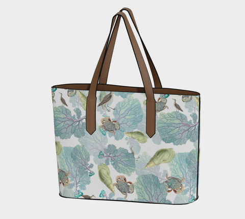 By the shore nvegan leather tote